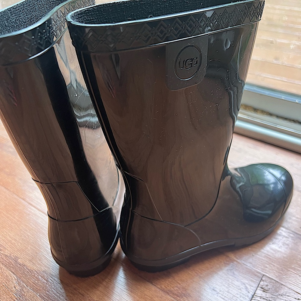 UGG Black Rain boots Size 2